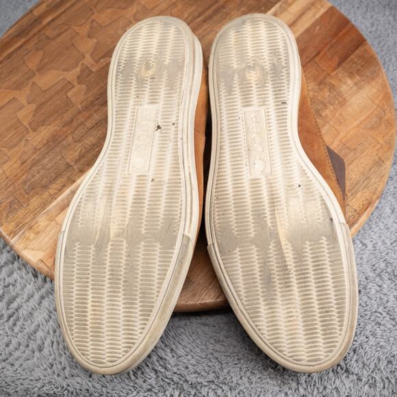 ECCO DISTRESSED SOLE PERFORATED BROWN LEATHER LOAFER MEN'S US 10 EUR 44 NICE - Picture 5 of 6